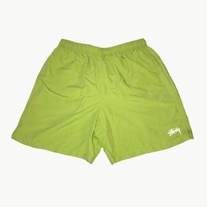 Stussy Green Drawstring Shorts